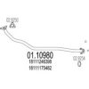 MTS 01.10980 Exhaust Pipe